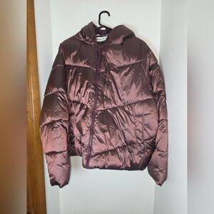 Metallic Puffer Jacket